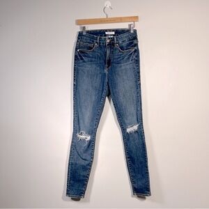 Good American Good Legs Skinny Distressed Jeans Stlye GL899T Size 4